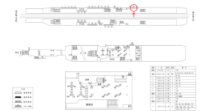 近鉄／近鉄八尾駅／／№20駅看板・駅広告、位置図