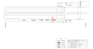 近鉄／弥刀駅／／№17駅看板・駅広告、位置図