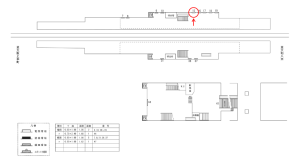 近鉄／俊徳道駅／／№15駅看板・駅広告、位置図