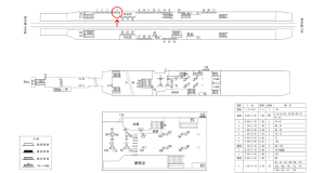 近鉄／近鉄八尾駅／／№5駅看板・駅広告、位置図