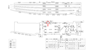 近鉄/近鉄奈良駅//№127駅看板・駅広告、位置図