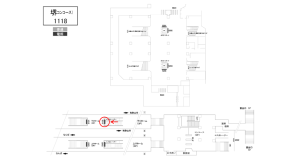 南海／堺駅／／№5102駅看板・駅広告、位置図