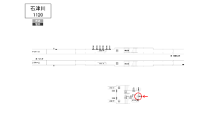 南海/石津川駅//№4106駅看板・駅広告、位置図