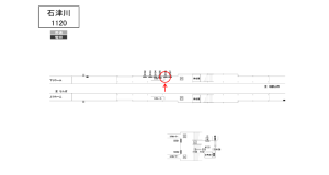 南海/石津川駅//№5106駅看板・駅広告、位置図