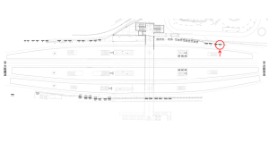 近鉄／大和西大寺駅／／№121駅看板・駅広告、位置図