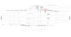 近鉄／大和西大寺駅／／№134駅看板・駅広告、位置図