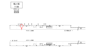 南海／松ノ浜駅／／№4103駅看板・駅広告、位置図