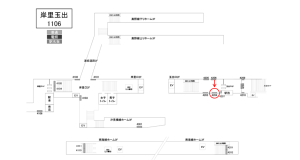 南海／岸里玉出駅／／№4204駅看板・駅広告、位置図