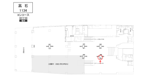 南海／高石駅／／№4408駅看板・駅広告、位置図