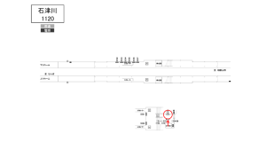 南海/石津川駅//№4101駅看板・駅広告、位置図