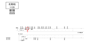 南海／北助松駅／／№4202駅看板・駅広告、位置図