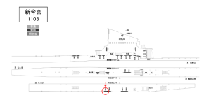 南海/新今宮駅//№5305駅看板・駅広告、位置図