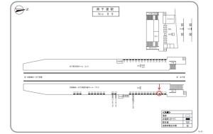 阪急　南千里駅／／№110駅看板・駅広告、位置図