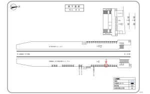 阪急　南千里駅／／№107駅看板・駅広告、位置図