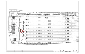 阪急 大阪梅田駅/№387B№B駅看板・駅広告、位置図