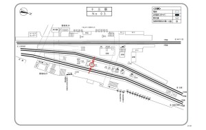 阪急　十三駅／№224AB№AB駅看板・駅広告、位置図