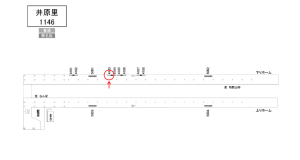 南海/井原里駅//№4103駅看板・駅広告、位置図