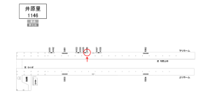 南海/井原里駅//№4106駅看板・駅広告、位置図