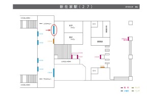 阪神　新在家駅／№3-14-05№05、位置図