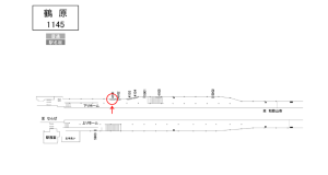 南海／鶴原駅／／№4101駅看板・駅広告、位置図