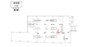 南海／泉佐野駅／／№5302駅看板・駅広告、位置図