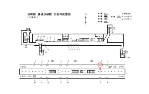 Osaka/Metro(大阪メトロ) 喜連瓜破駅/谷町線№1-006№006駅看板・駅広告、位置図