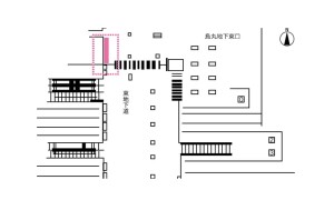 JR　京都駅／京都駅地下東口マルチ4№4デジタルサイネージ、位置図