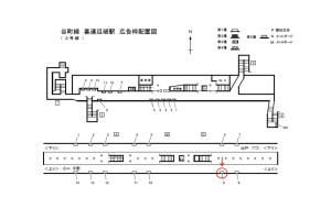 Osaka/Metro(大阪メトロ) 喜連瓜破駅/谷町線№1-009№009駅看板・駅広告、位置図