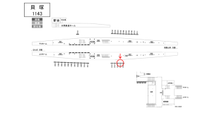 南海／貝塚駅／／№2315駅看板・駅広告、位置図