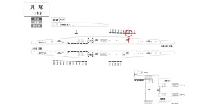 南海／貝塚駅／／№2109駅看板・駅広告、位置図
