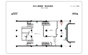 JR 城北公園通駅//№003、位置図