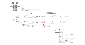南海／貝塚駅／／№2312駅看板・駅広告、位置図