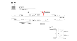 南海／貝塚駅／／№2105駅看板・駅広告、位置図