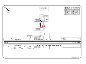 阪急 神崎川駅//№516、位置図