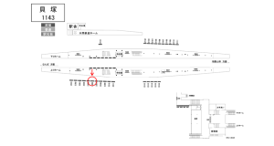 南海／貝塚駅／／№2306駅看板・駅広告、位置図