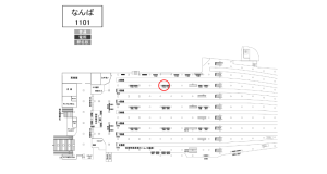 南海／なんば駅／／№7522駅看板・駅広告、位置図