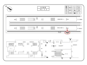 阪急　宝塚駅／／№100、位置図