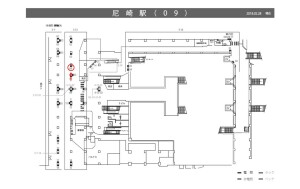 阪神 尼崎駅/№3-13-04№04、位置図
