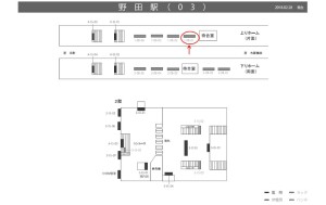 阪神　野田駅／№1-08-01№01、位置図