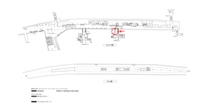 京阪 北浜駅/№3-274№274駅看板・駅広告、位置図