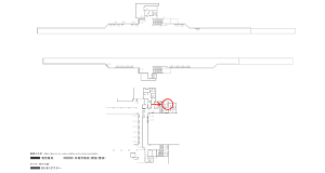 京阪 野江駅/№3-130№130駅看板・駅広告、位置図