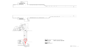 京阪　関目駅／№5-130№130駅看板・駅広告、位置図
