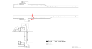 京阪　関目駅／№2-240№240駅看板・駅広告、位置図