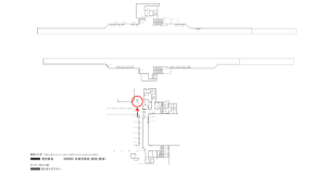 京阪 野江駅/№5-100№100駅看板・駅広告、位置図