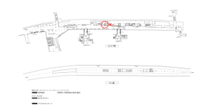 京阪　北浜駅／№9-100№100駅看板・駅広告、位置図