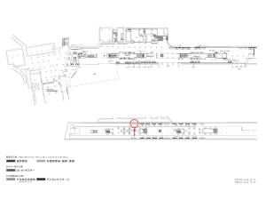 京阪　淀屋橋駅／№1-151№151駅看板・駅広告、位置図