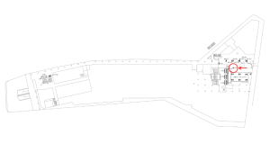 京阪　京橋駅／№8-500№500駅看板・駅広告、位置図