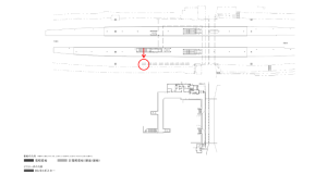 京阪　森小路駅／№4-210№210駅看板・駅広告、位置図