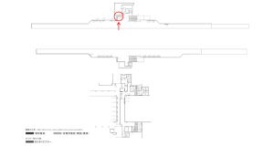 京阪　野江駅／№1-250№250駅看板・駅広告、位置図