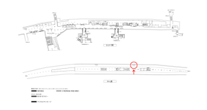京阪 北浜駅/№1-141№141駅看板・駅広告、位置図